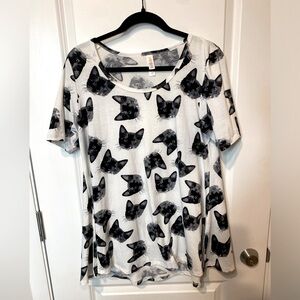 LulaRoe Black Cat Perfect T T shirt